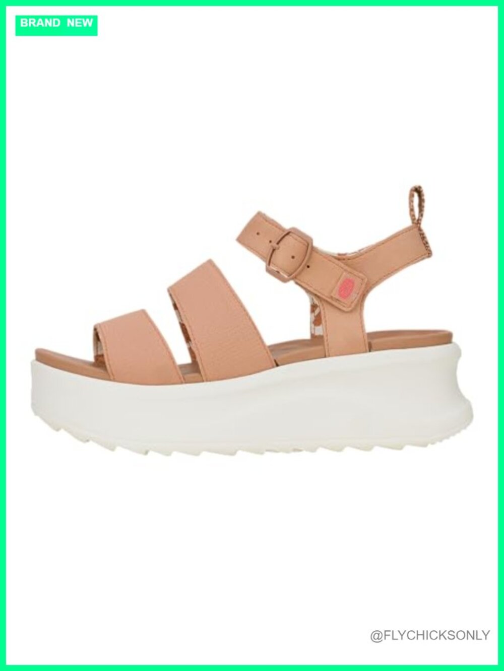 Platform Sandal Adjustable Buckle Synthetic Upper EVA Footbed Casual